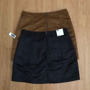 ✨ BUNDLE ✨ Faux Suede Mini Skirts